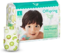 Придбати - підгузник  Підгузки Offspring® розмір L, 9-13 кг, 36 шт, Ківі (DP-OI-FAT-L36P-HKW)