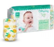 Придбати - підгузник  Підгузки Offspring® розмір M, 6-10 кг, 42 шт, Апельсин (DP-OI-FAT-M42P-TGYORN)