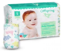Придбати - підгузник  Підгузки Offspring® розмір S, 3-6 кг, 48 шт, Діноленд (DP-OI-FAT-S48P-DNL)