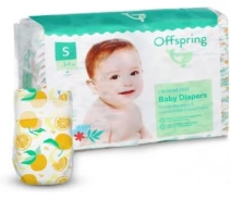 Придбати - підгузник  Підгузки Offspring® розмір S, 3-6 кг, 48 шт, Апельсин (DP-OI-FAT-S48P-TGYORN)