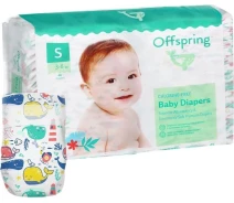 Придбати - підгузник  Підгузки Offspring® розмір S, 3-6 кг, 48 шт, Кити (DP-OI-FAT-S48P-WTW)