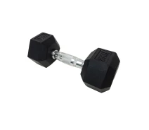 Придбати - гантелі  Гантель Шестигранная обрезиненная HouseFit (DD 6442-8) 8кг