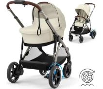 Придбати - дитячу коляску  Універсальна коляска 2 в 1 Cybex e-Gazelle S Seashell Beige з електроприводом (524000541/522002741)
