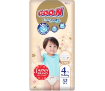 Придбати - підгузник  Підгузки GOO.N Premium Soft для дітей 9-14 кг (розмір 4(L), на липучках, унісекс, 52 шт.) (F1010101-155)