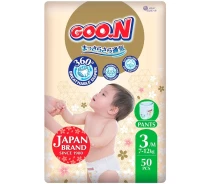 Придбати - підгузник  Трусики-підгузки GOO.N Premium Soft для дітей 7-12 кг (розмір 3(M), унісекс, 50 шт) (F1010101-156)