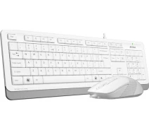 Придбати - клавіатуру  Комплект 2в1 A4-Tech F1010 White USB (клавіатура + миша)