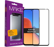 Придбати - захисне скло для смартфона  Захисне скло MAKE FC FG чорне для Xiaomi Redmi 12