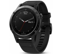 Придбати - смарт-годинник  Смарт-годинник Garmin Fenix 5 Black Sapphire with Black Band (010-01688-10)