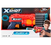 Придбати - іграшкову зброю  Швидкострільний бластер Zuru X-Shot Red Excel Fury 4 (16 патронів) (36377R)