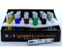 Придбати - брелок  Брелок лазер 3 в1 LASER ZK 117-3L (Тільки упаковкою 24 штук)