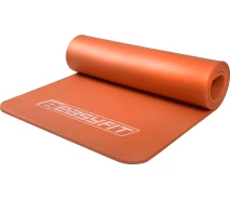 Придбати - килимок для фітнесу та йоги  Килимок для йоги та фітнесу EasyFit каучук 181х61 см каремат товщина 10 мм Помаранчевий EF-1919-OR