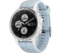 Придбати - смарт-годинник  Смарт-годинник Garmin Fenix 5S Plus Glass,Wht w/Sea Foam Bnd (010-01987-23)