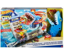 Придбати - іграшковий гараж, паркінг, трек  Ігровий набір Hot Wheels City Втеча від злої акули (HDP06)