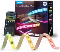 Придбати - світлодіодну стрічку  Стрічка світлодіодна розумна Govee H61F5 Strip Light 2 Pro, 5м, RGBWWIC, білий (H61F53D1)