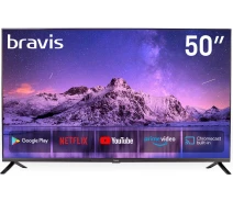 Придбати - телевізор  Телевізор 50" Bravis UHD-50H7000 Smart + T2 Black