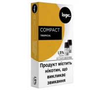 Придбати - аксессуар для электронных сигарет  Картриджі Logic Compact Tropical для POD систем 1.5% 2 шт (Тропічний мікс).