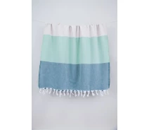 Придбати - полотенца  Рушник Barine Pestemal - Block 95х165 Forest green-moss-beige