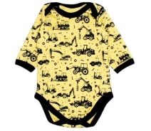Придбати - дитяче боді  Боді MISHKA Трактори жовтий 80 розмір (1751-82)