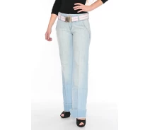 Придбати - жіночі джинси  Джинси жіночі OMATjeans 9512 кльош від стегна блакитні 25-34