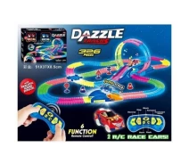 Придбати - іграшковий гараж, паркінг, трек  Трек на радіокеруванні Dazzle Tracks 138, 2 машинки, світло, звук, 326 елементів довжина траси 635 см 83763