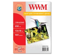 Придбати - фотопапір  Папір WWM 13x18 (G200.P100)