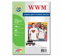 Придбати - фотопапір  Папір WWM A4 Termotransfers / White (TL140.10)