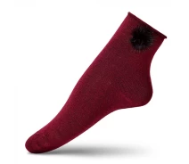 Придбати - жіночу шкарпетку  Шкарпетки жіночі VT Socks бордові нар. 35-37