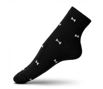 Придбати - жіночу шкарпетку  Шкарпетки жіночі з принтом бантик VT Socks чорні 35-37
