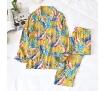 Придбати - жіночий домашній костюм  Піжама для годуючих мам Feathers Berni Fashion (XL) Жовтий (54958)