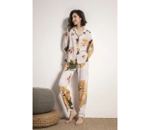 Придбати - жіночий домашній костюм  Піжама жіноча Smell of flowers Berni Fashion (M) Жовтий (56485)