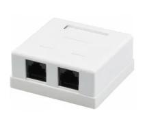 Придбати - розетку и выключатель  Розетка RJ45x2 UTP cat.5e Kingda (KD-WP6035-C5e)