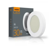 Придбати - світильник стельовий  Стельовий світильник ART IP65 круглий VIDEX 30W 5000K 220V (VL-BHFR-305)
