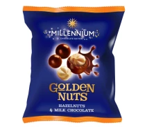 Придбати - конфету  Драже MILLENNIUM «Фундук у молочному шоколаді» 50г