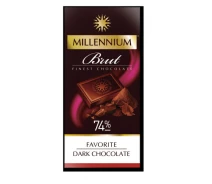 Придбати - шоколад  Шоколад «Millennium Favorite» Brut чорний 74% 100г