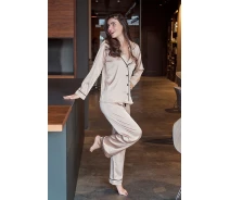 Придбати - жіночу піжаму  Пижама Forle Пижамный шелковый костюм Beige Peach XS Бежевый SH0009-01-69_XS