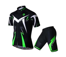 Придбати - велоодяг  Костюм вело X-Тiger XM-DT-01301 Shorts Green XS футболка короткий рукав шорти