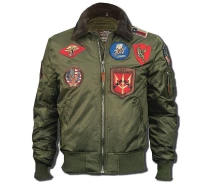 Придбати - чоловічий бомбер  Бомбер Top Gun Official B-15 Men's Flight Bomber Jacket With Patches TGJ1542P (Olive)