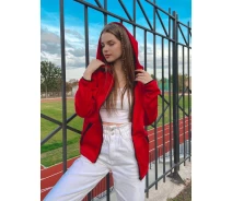 Придбати - жіночу спортивну кофту  Спортивна кофта DNK new street zipper з флисом XL Червоний