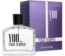 Придбати - мужскую парфюмерию  Туалетна вода для чоловіків Аромат "You and your temper" 110 мл (4820147056502)