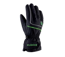Придбати - дитячу рукавичку  Рукавички Viking Kevin black/green size 5.