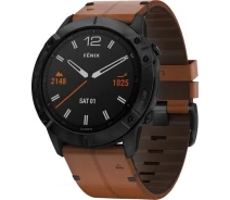 Придбати - смарт-годинник  Смарт-годинник Garmin Fenix ​​6X Pro Sapphire Black DLC with Chestnut Leather Band (010-02157-14)
