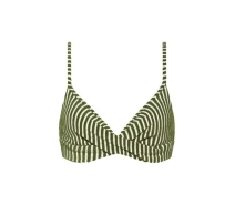 Придбати - верх купальника  Смугастий щільний бюстгальтер BeachLife 970112-068 80B Зелений BeachLife 970112-068