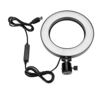 Придбати - кільцеве світло  Лампа кільцева світлодіодна USB Ring Light 7325, 16 см