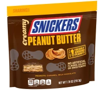 Придбати - конфету  Цукерки Snickers Creamy Peanut Butter Candy Bars 218,3 г