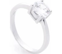 Придбати - срібне кільце  Кільце зі срібла з куб. цирконієм, розмір 16.5 (1686625)