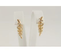 Придбати - сережку біжутерію  Сережки Xuping Jewelry куб. цирконій позолота (086859)