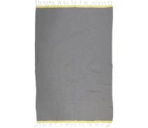 Придбати - полотенца  Полотенце Barine Pestemal - Basak 95*165 Grey-Yellow серый-желтый (svt-2000022275460)