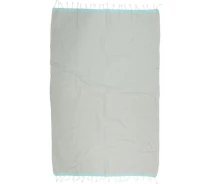 Придбати - полотенца  Полотенце Barine Pestemal - Basak 95*165 Light Grey-Mint серый-ментоловый (svt-2000022275521)