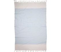 Придбати - полотенца  Полотенце Barine Pestemal - White Imbat 90*170 Powder-Blue голубой (svt-2000022275705)