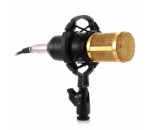 Придбати - мікрофон для караоке  Мікрофон студійний конденсаторний Music DJ M 800 Black and Gold